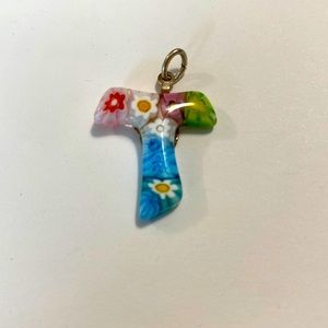 Beautiful micromosaic tau cross pendant from Spain *new condition*